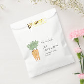 Let Love Grow | Wortelzaad Bruiloft Favor Bag Bedankzakje (Gezegeld)