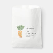 Let Love Grow | Wortelzaad Bruiloft Favor Bag Bedankzakje (Voorkant)