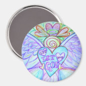 Let Love Laat God Guardian Angel Magnet (Voorkant / Achterkant)