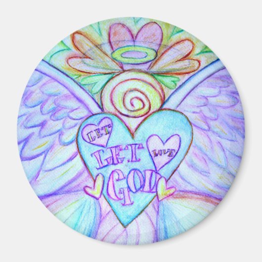 Let Love Laat God Guardian Angel Magnet (Voorkant)