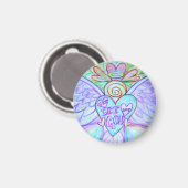 Let Love Laat God Guardian Angel Magnet (Voorkant / Achterkant)