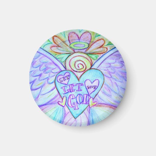 Let Love Laat God Guardian Angel Magnet (Voorkant)