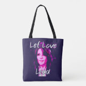 Let Love Lead - Marianne Williamson Tote Bag (Achterkant)
