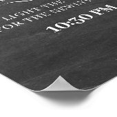 Let Love Sparkle Chalkboard Wedding Sign Poster (Hoek)