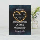 Let Love Sparkle Heart Sparkler Modern Wedding Kaart (Staand voorkant)