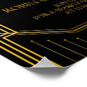 Let Love Sparkle Wedding Sign | Gatsby Art Deco Poster (Hoek)