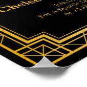 Let Love Sparkle Wedding Sign | Gatsby Art Deco Poster (Hoek)