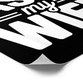 Let Me Ask My Wife Bold Marriage Joke Clic Relatio Poster (Hoek)