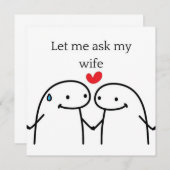 Let me Ask My Wife  Kaart (Voorkant / Achterkant)