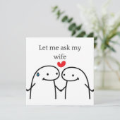 Let me Ask My Wife  Kaart (Staand voorkant)