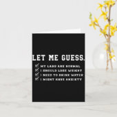 Let Me Guess My Labs Are Normal Lose Weight Check Kaart (Gele Bloem)