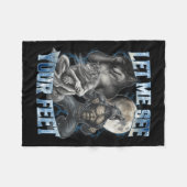 Let Me See Your Feet Cool Funny Alpha Wolf Meme Me Fleece Deken (Voorkant (Horizontaal))