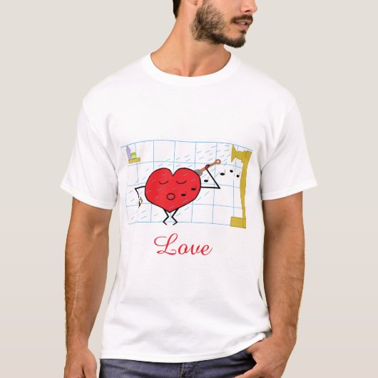 Let Me Shower You with Love:  Men's Basic T-Shirt (Voorkant)