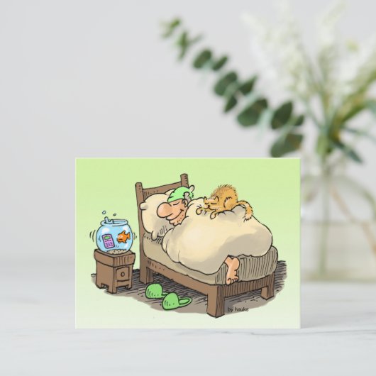 let me sleep longsleeper card briefkaart (Staand voorkant)