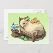 let me sleep longsleeper card briefkaart (Voorkant / Achterkant)