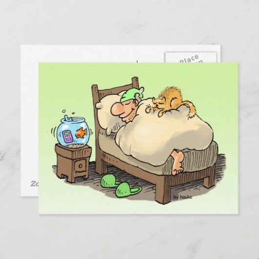 let me sleep longsleeper card briefkaart (Voorkant / Achterkant)