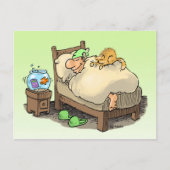 let me sleep longsleeper card briefkaart (Voorkant)