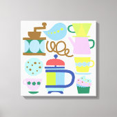 LET MEET VOOR KOFFIE Canvas Print (Voorkant)