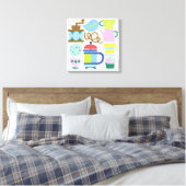 LET MEET VOOR KOFFIE Canvas Print (Insitu (Slaapkamer))