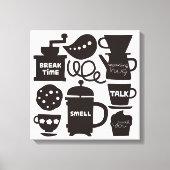 LET MEET VOOR KOFFIE Canvas Print (Voorkant)