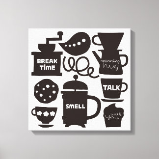 LET MEET VOOR KOFFIE Canvas Print