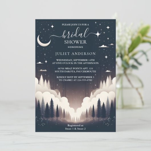 Let Night Sunset Moon Cloud Twilight Vrijgezellenf Kaart (Staand voorkant)