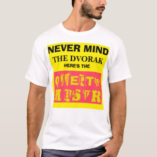 Let nooit op de Dvorak—Hier is de Qwerty Master T-shirt
