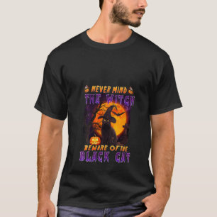 Let nooit op de witch-oppas van Black Cat Hallowee T-shirt