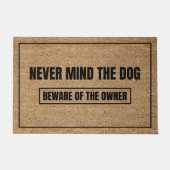 Let nooit op het hondengoed van de eigenaar deurmat (Voorkant)