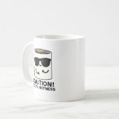 Let op 100% Hotness Grappige Koffiepun Koffiemok (Voorkant links)