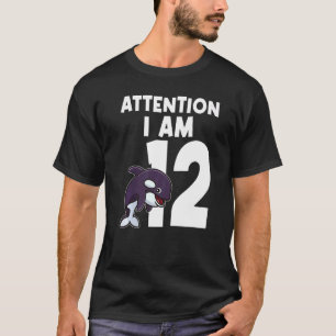 Let op: 12 walvissen, 12 jaar, 12 jaar t-shirt