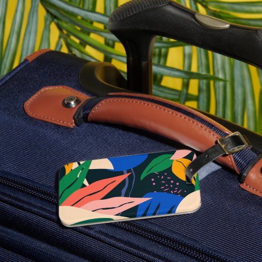 Let op abstract patroon bagagelabel (Voorkant Insitu 3)