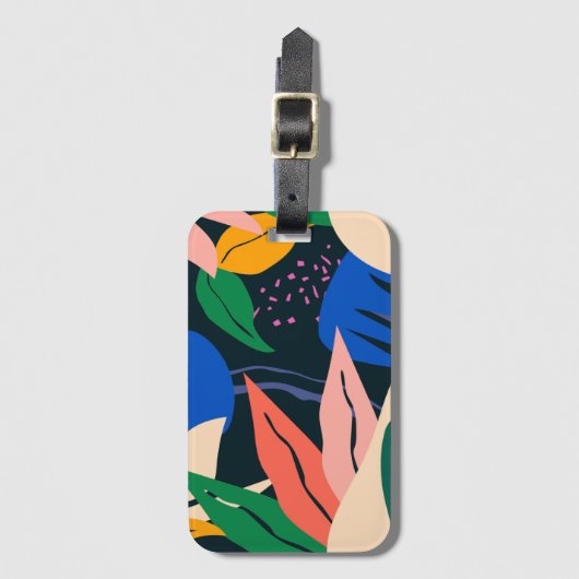 Let op abstract patroon bagagelabel (Voorkant (verticaal))