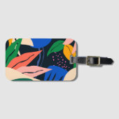 Let op abstract patroon bagagelabel (Voorkant (horizontaal))