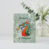 Let op: Achtergrond van toon van toon Briefkaart (Staand voorkant)