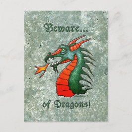 Let op: Achtergrond van toon van toon Briefkaart