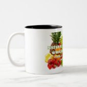 Let op alle koffie-, thee- of warme chocolade-over tweekleurige koffiemok (Links)