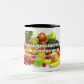 Let op alle koffie-, thee- of warme chocolade-over tweekleurige koffiemok (Center)