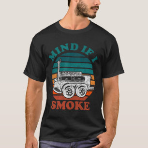 Let op als ik rook grappige bbq roker vlees grille t-shirt