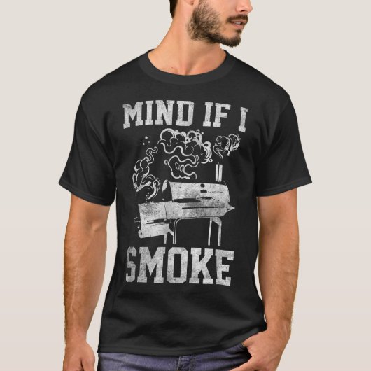 Let op als ik rook grappige grillen minnaar bbq ro t-shirt (Voorkant)