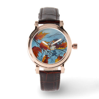 Let op Ann Hayes die Pixie schilderen Horloge