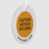 Let op! Antiek kruising Ornament (voorkant)