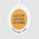 Let op! Antiek kruising Ornament (voorkant)