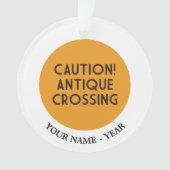 Let op! Antiek kruising Ornament (voorkant)