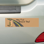 Let op! Armadillo-bumpersticker Bumpersticker (Op auto)