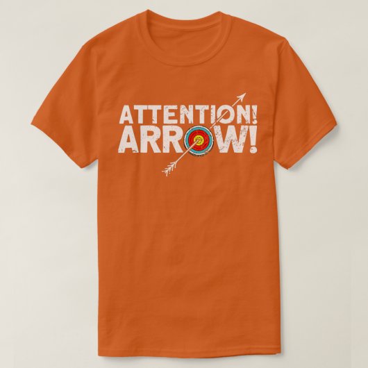 Let op ArrowArcher Bow Archery T-shirt (Design voorkant)