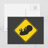 Let op: Baby Vooruit! Briefkaart (Voorkant / Achterkant)