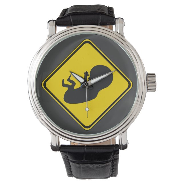 Let op: Baby Vooruit! Horloge (Voorkant)