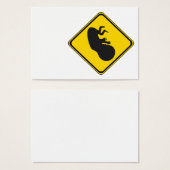 Let op: Baby Vooruit! Visitekaartjes (Voorkant /achterkant)