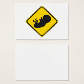 Let op: Baby Vooruit! Visitekaartjes (Voorkant /achterkant)